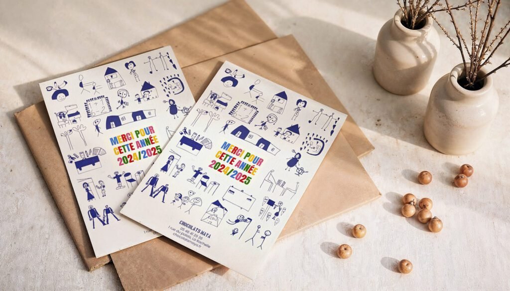 Carte Merci Maitresse Chocolats Maya