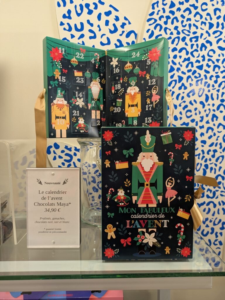 calendrier de l'avant chocolats maya 2025